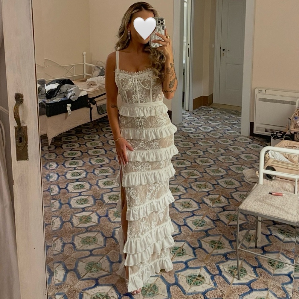 V. Chapman Cassia Dress in White